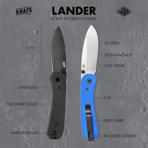 Or swap them with White G10 and get a clear picture of how filthy your hands really are. . Lander knife